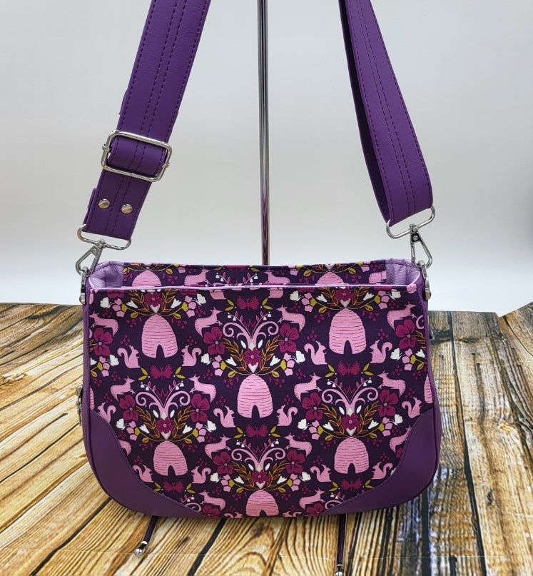 Sadie Expandable Bag Pink Purple design