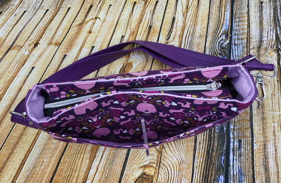 Sadie Expandable Bag Pink Purple design