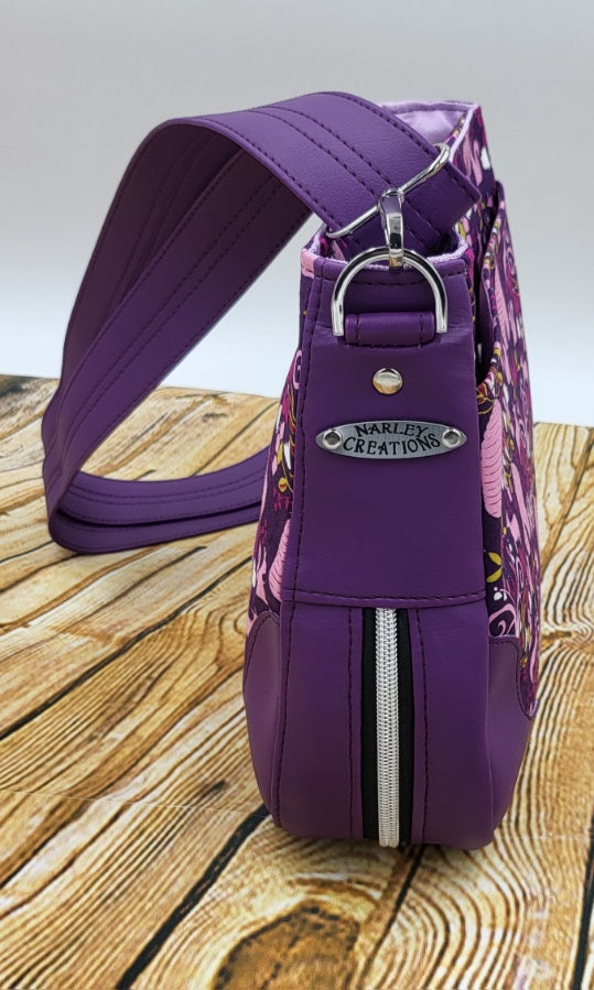Sadie Expandable Bag Pink Purple design