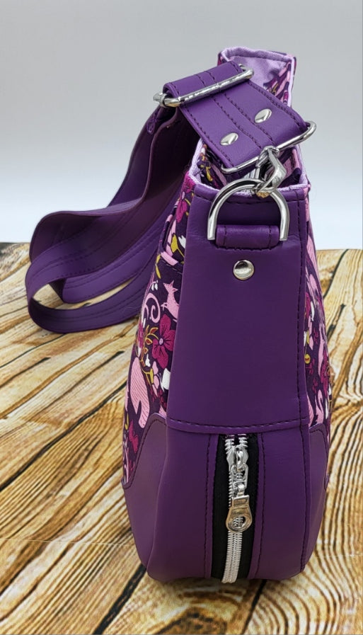 Sadie Expandable Bag Pink Purple design