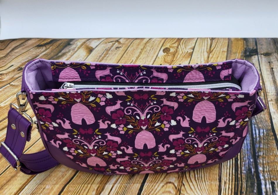 Sadie Expandable Bag Pink Purple design