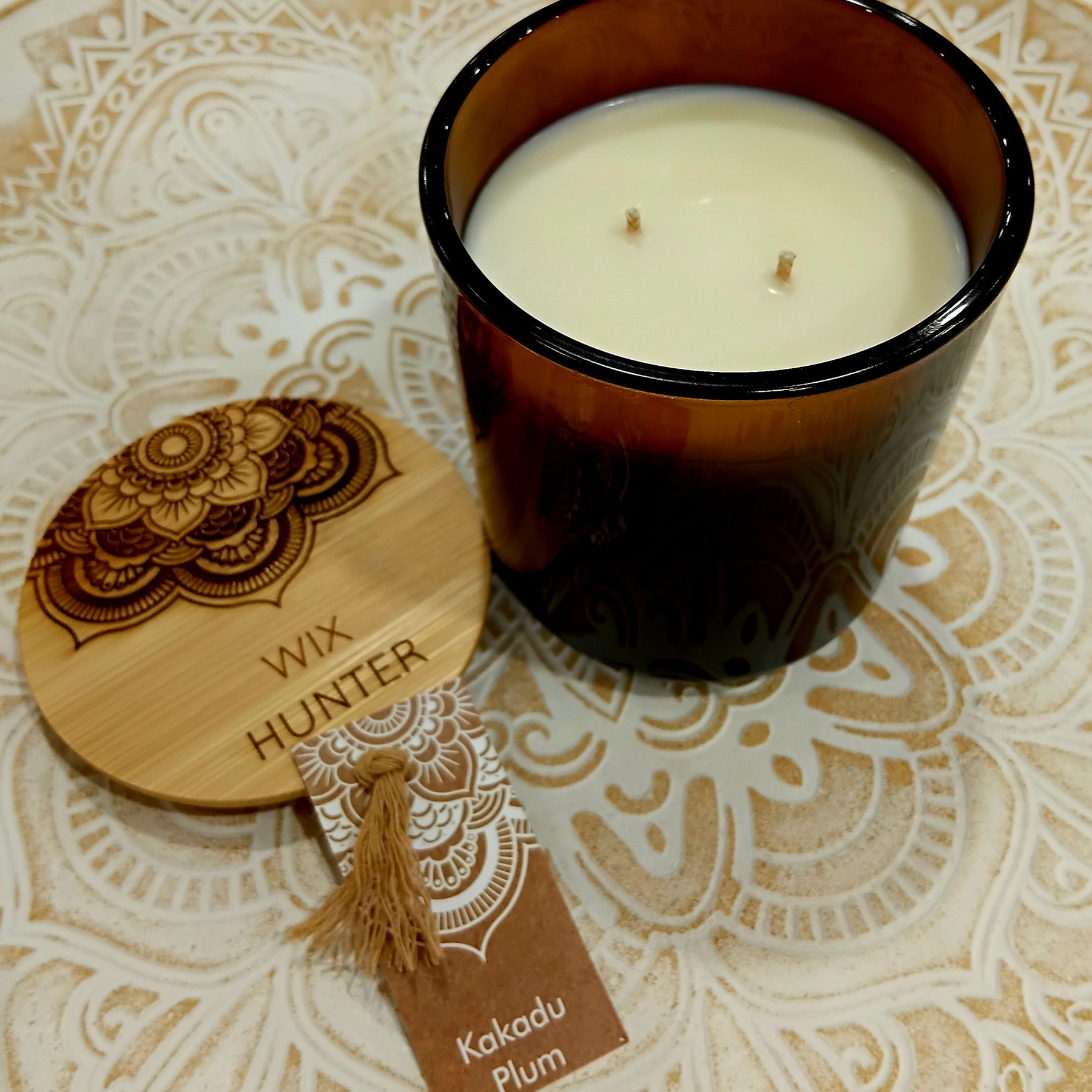 Urban Soy Candle Collection Hand poured Candle - Gloss Dark Amber Colour Jar