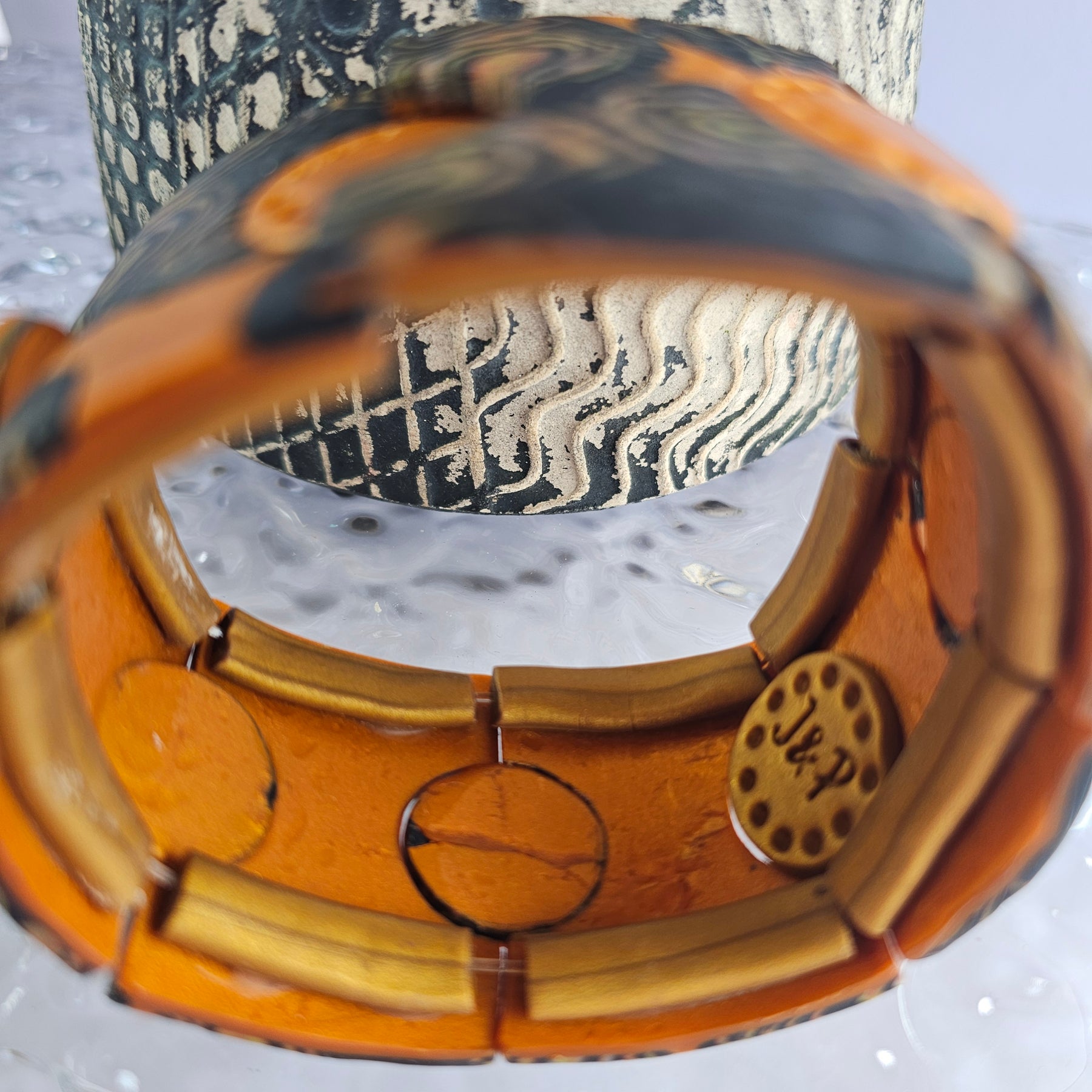 SOLAR SWIRL - STRETCH POLYMER CLAY BRACELET
