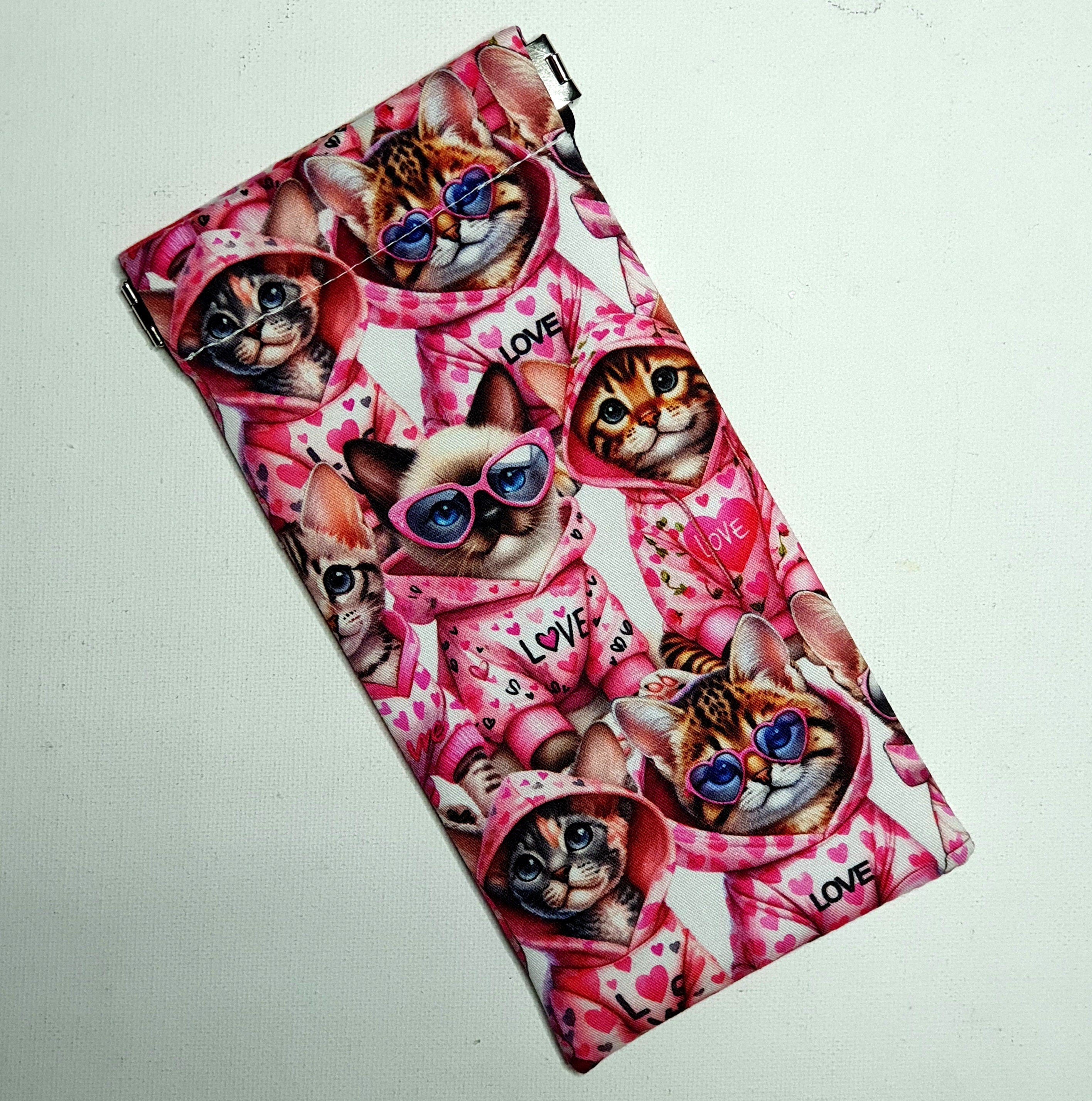 Sunglasses Pouch in Cute Cats In Onesies Design