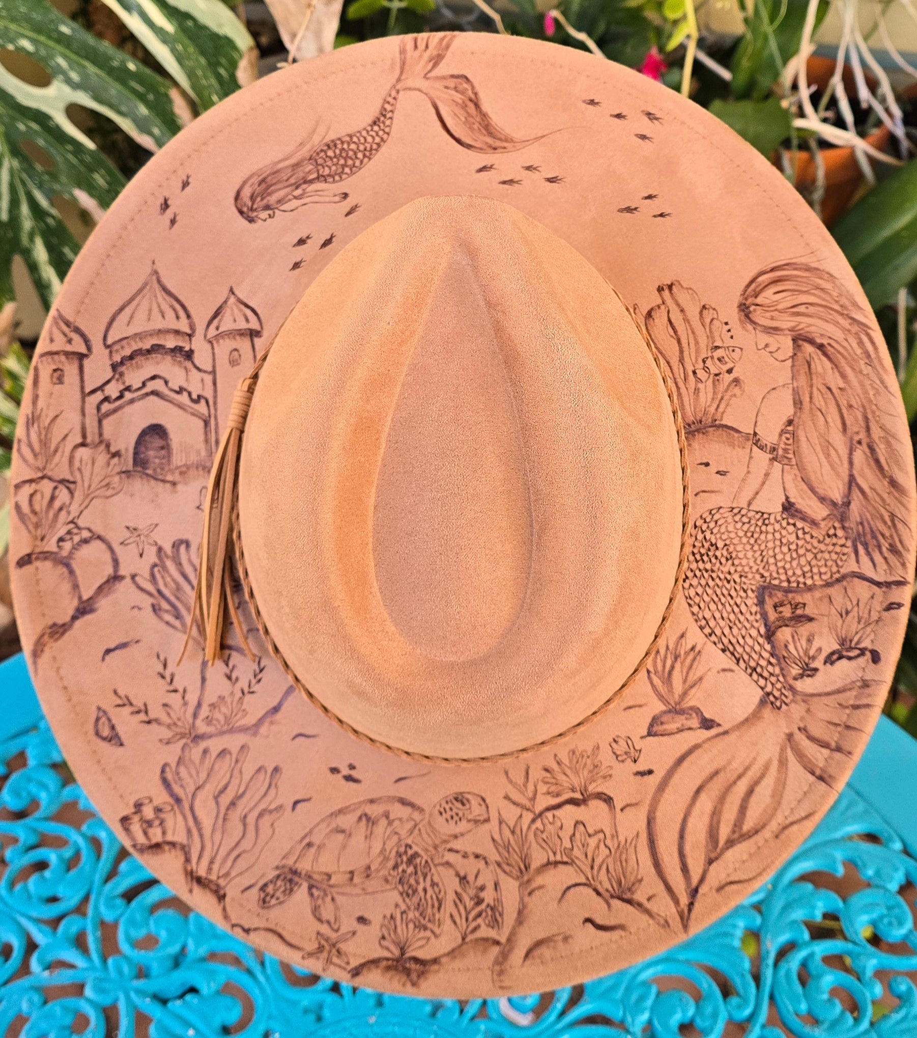 Underwater mermaid fedora hat