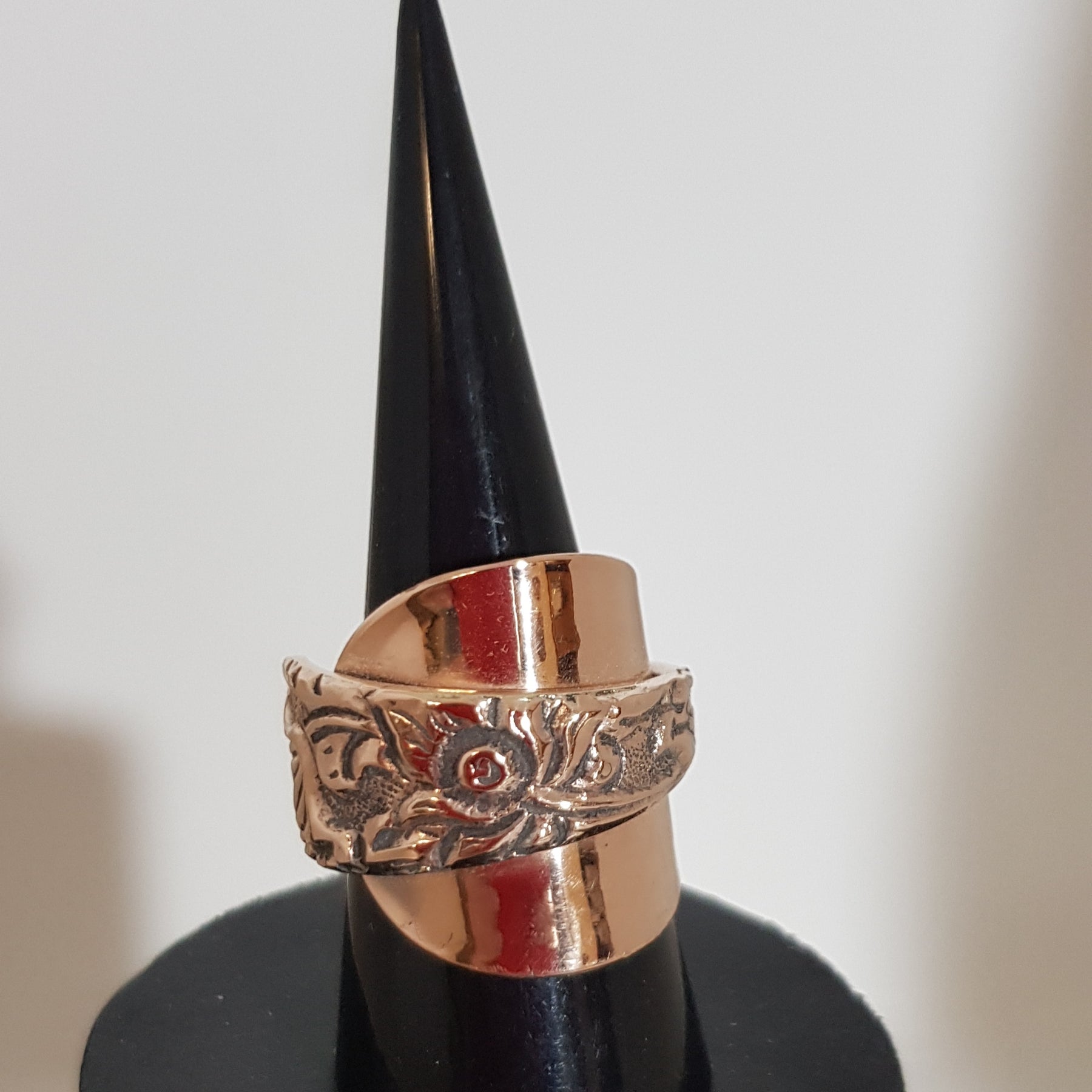 copper continental design spoon ring (573 AM/R)