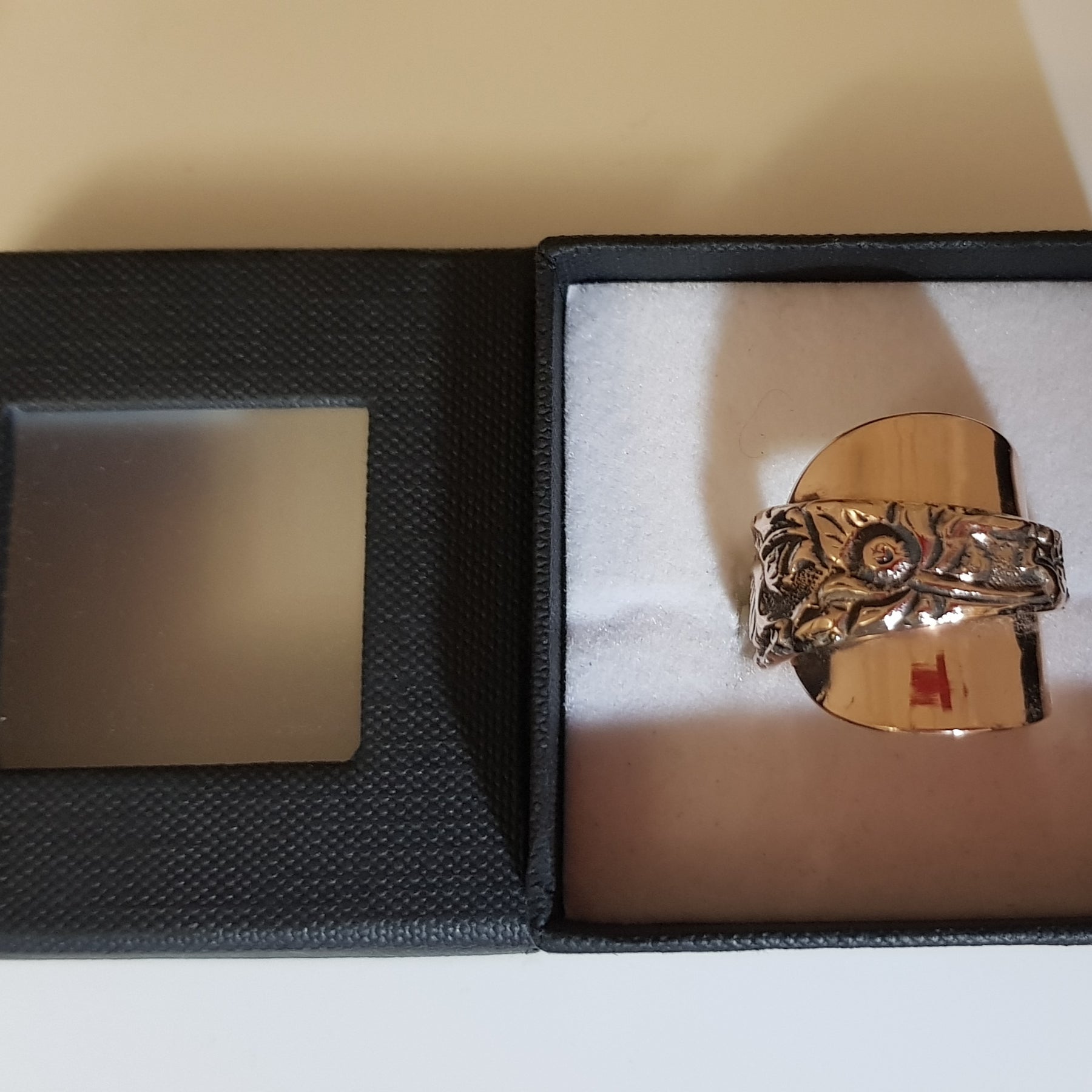 copper continental design spoon ring (573 AM/R)