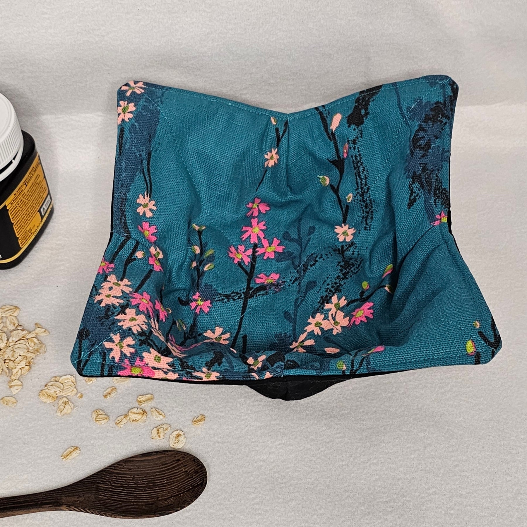 Bowl Cozy - Black Cherry Blossom