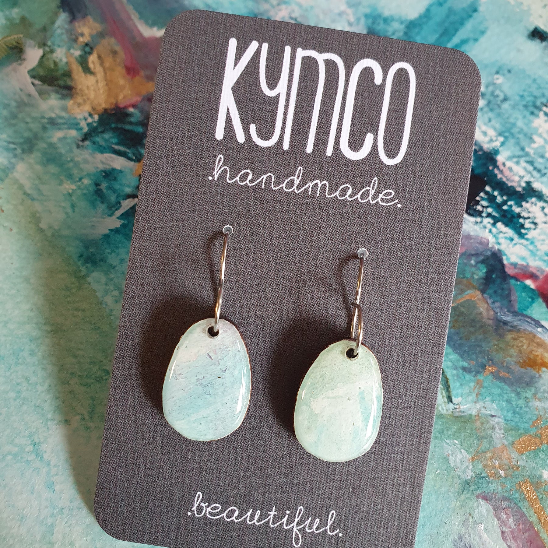 The Opal Daze Collection | Resin art earrings | Small dangles
