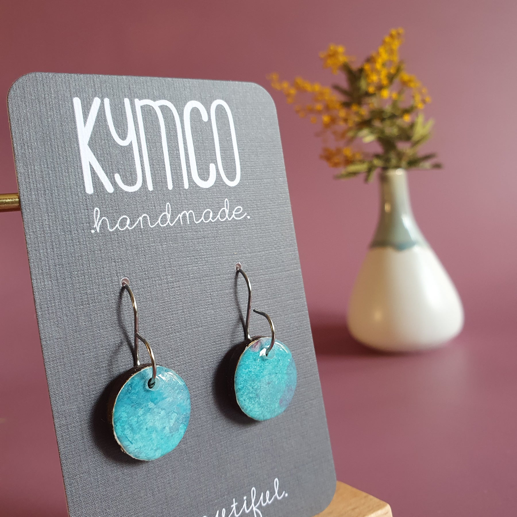 The Opal Daze Collection | Resin art earrings | Small dangles