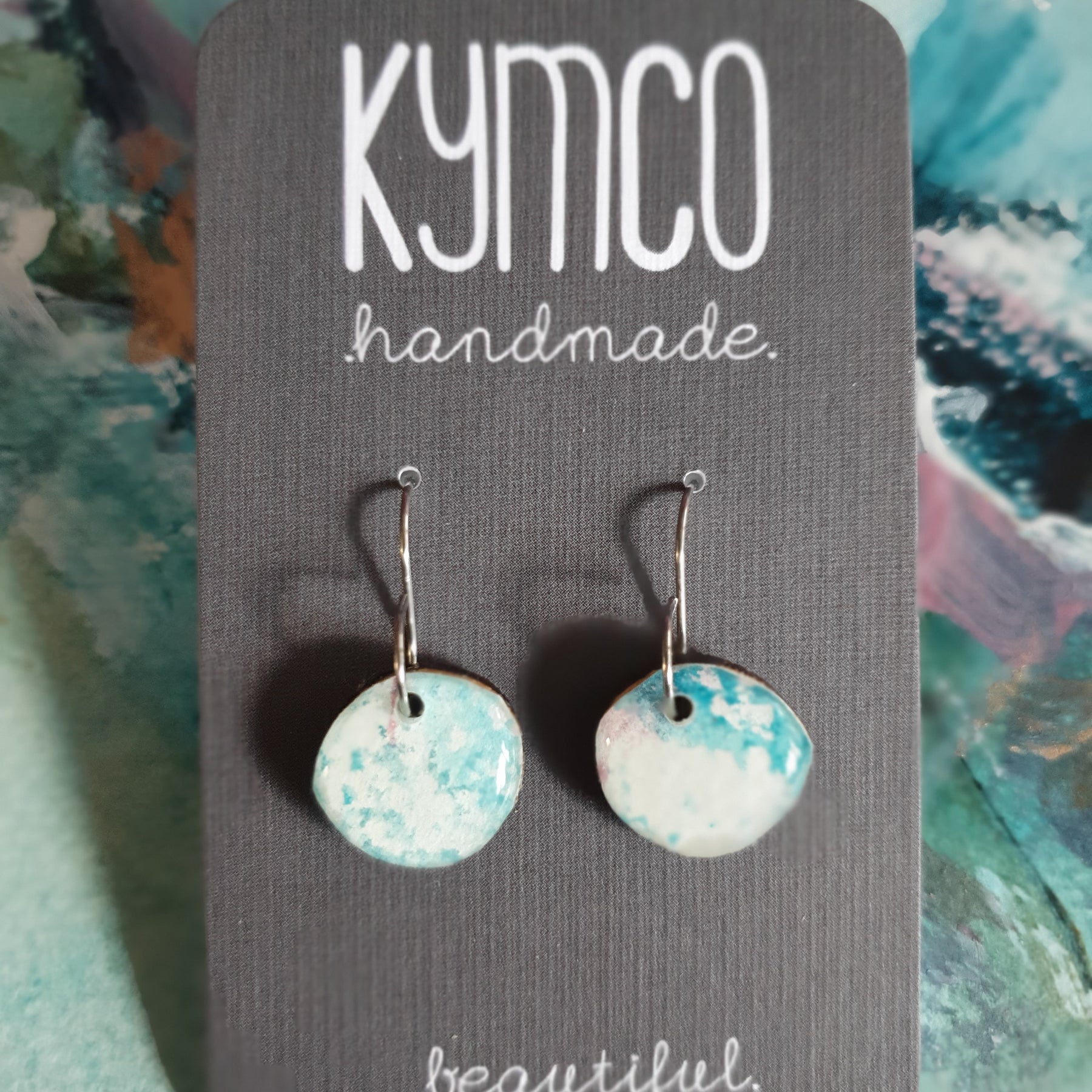 The Opal Daze Collection | Resin art earrings | Small dangles