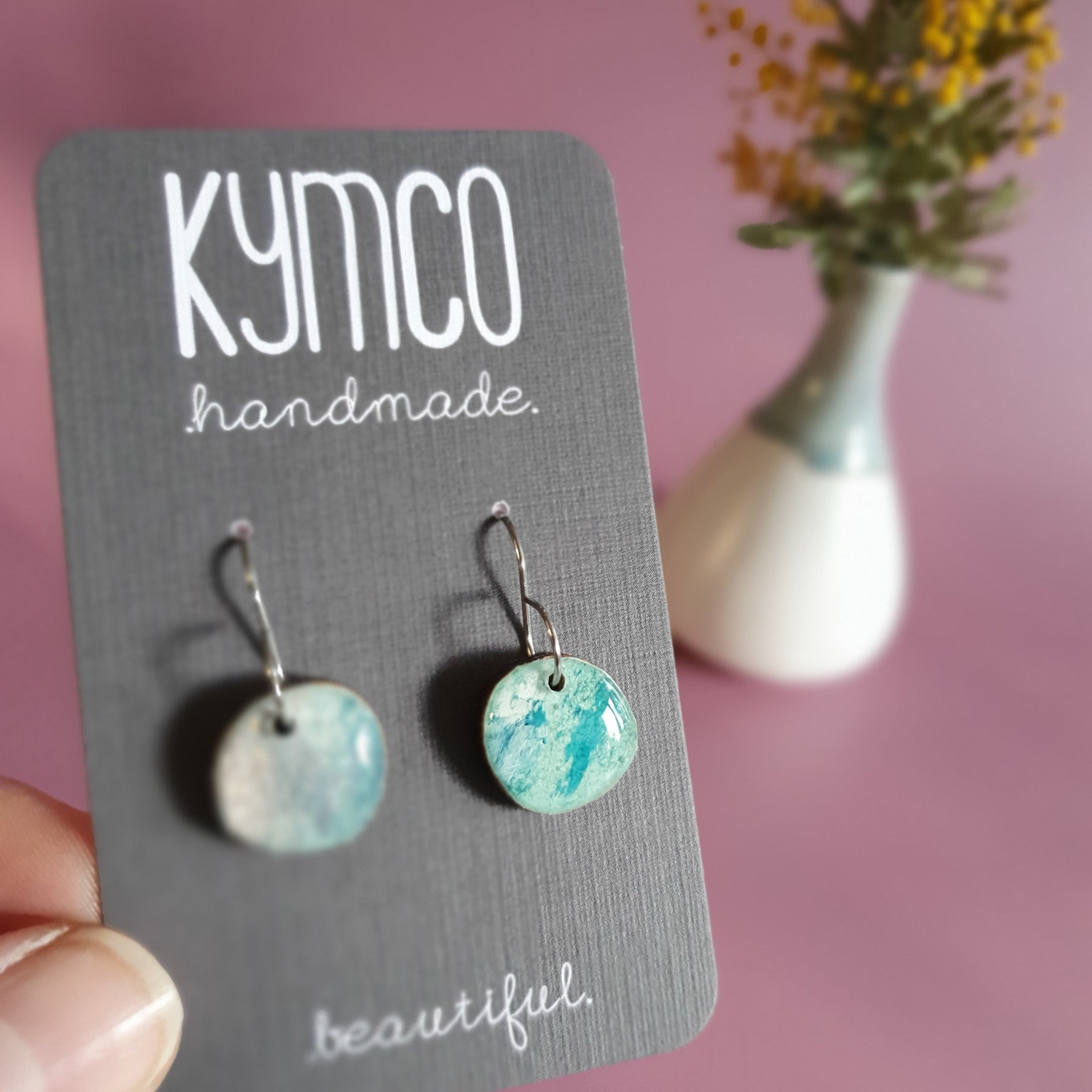 The Opal Daze Collection | Resin art earrings | Small dangles