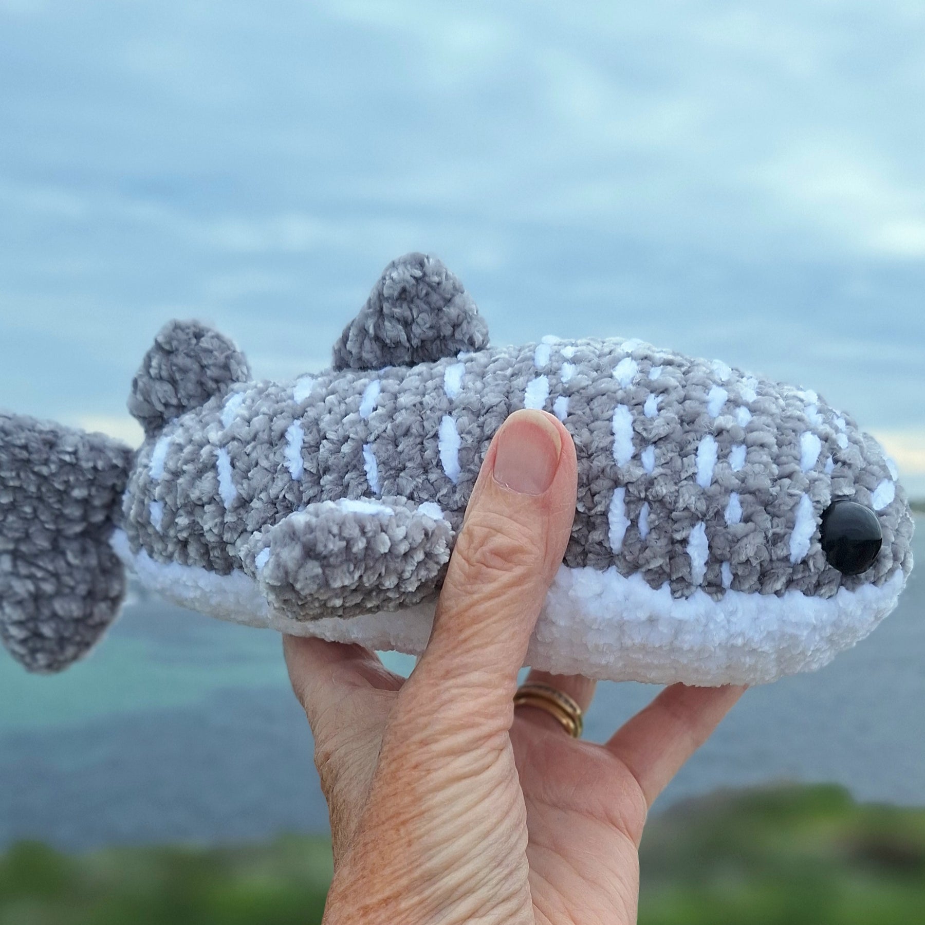 Crocheted Velvet Whale Shark