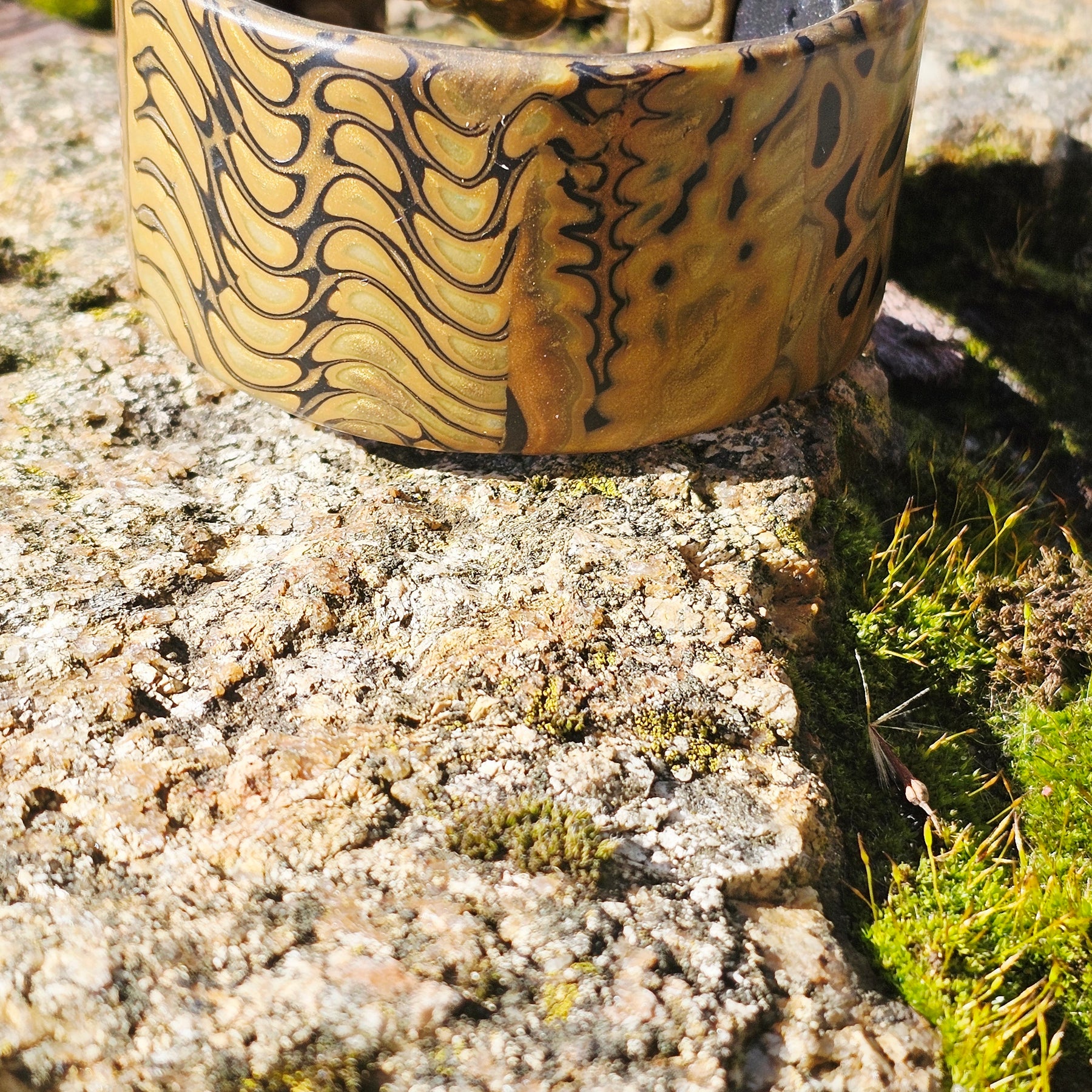 BANKSIA VEIN - POLYMER CLAY CUFF