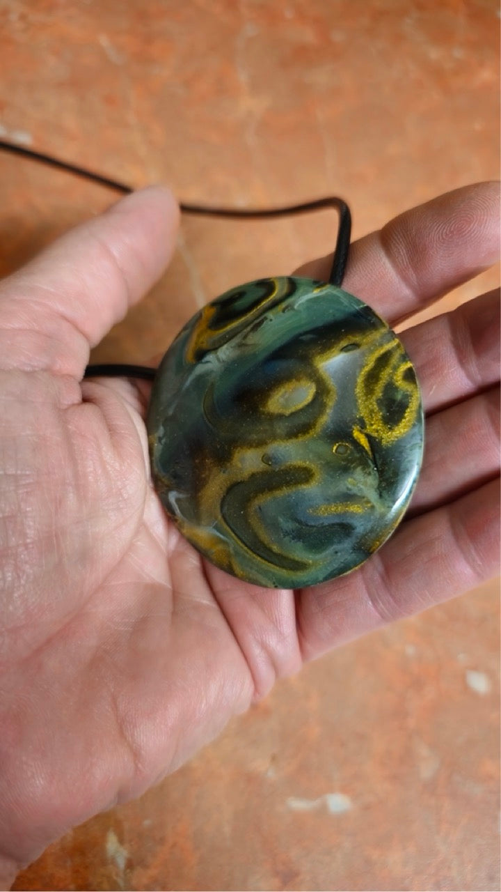 HIDDEN THINGS - POLYMER CLAY FEATURE PENDANT