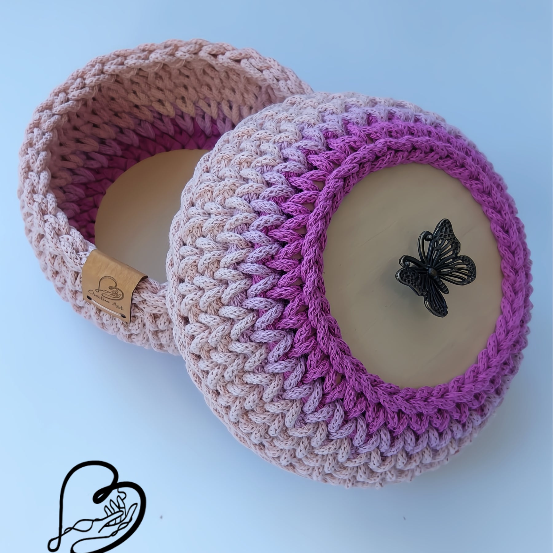 Trinket Basket with Butterfly Lid