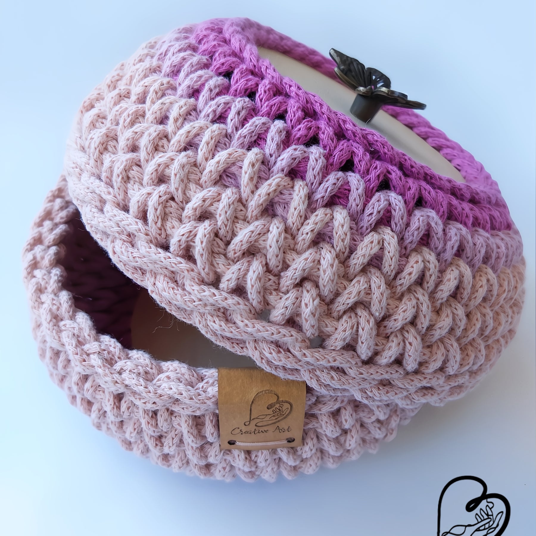 Trinket Basket with Butterfly Lid