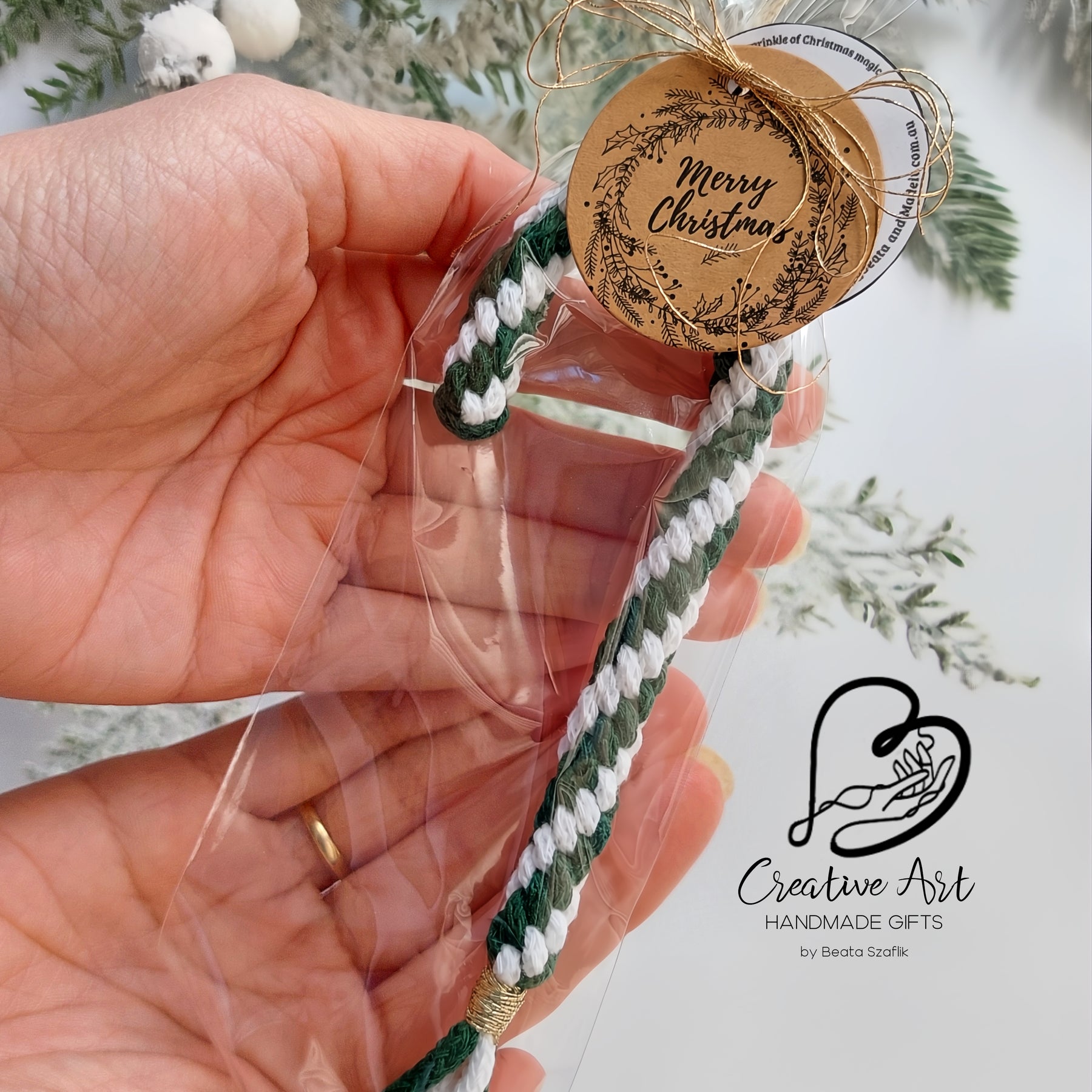 Macramé Candy Cane