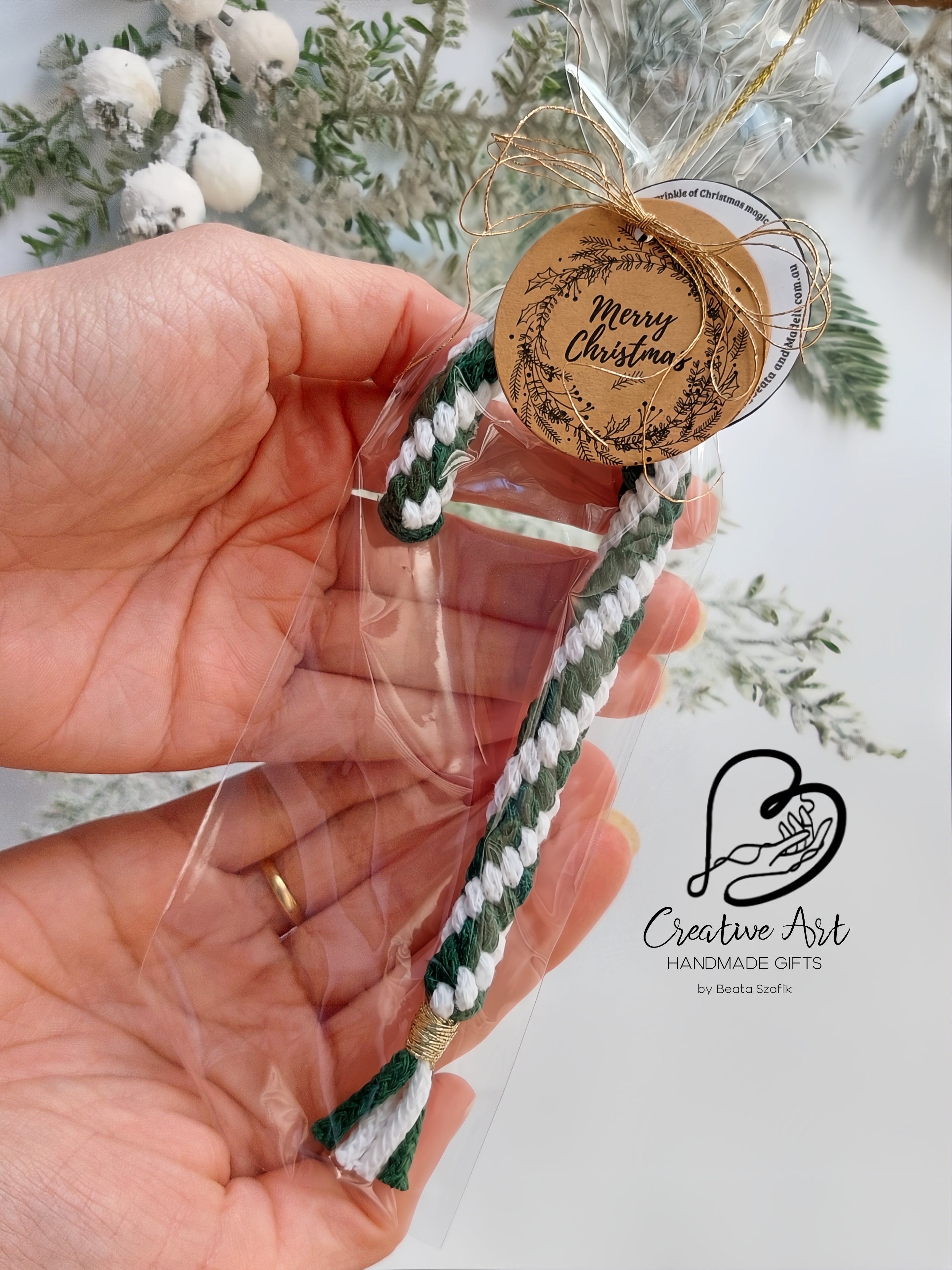 Macramé Candy Cane