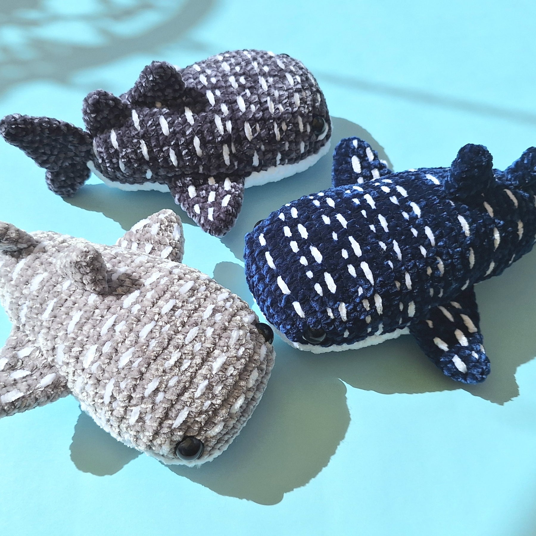 Crocheted Velvet Whale Shark