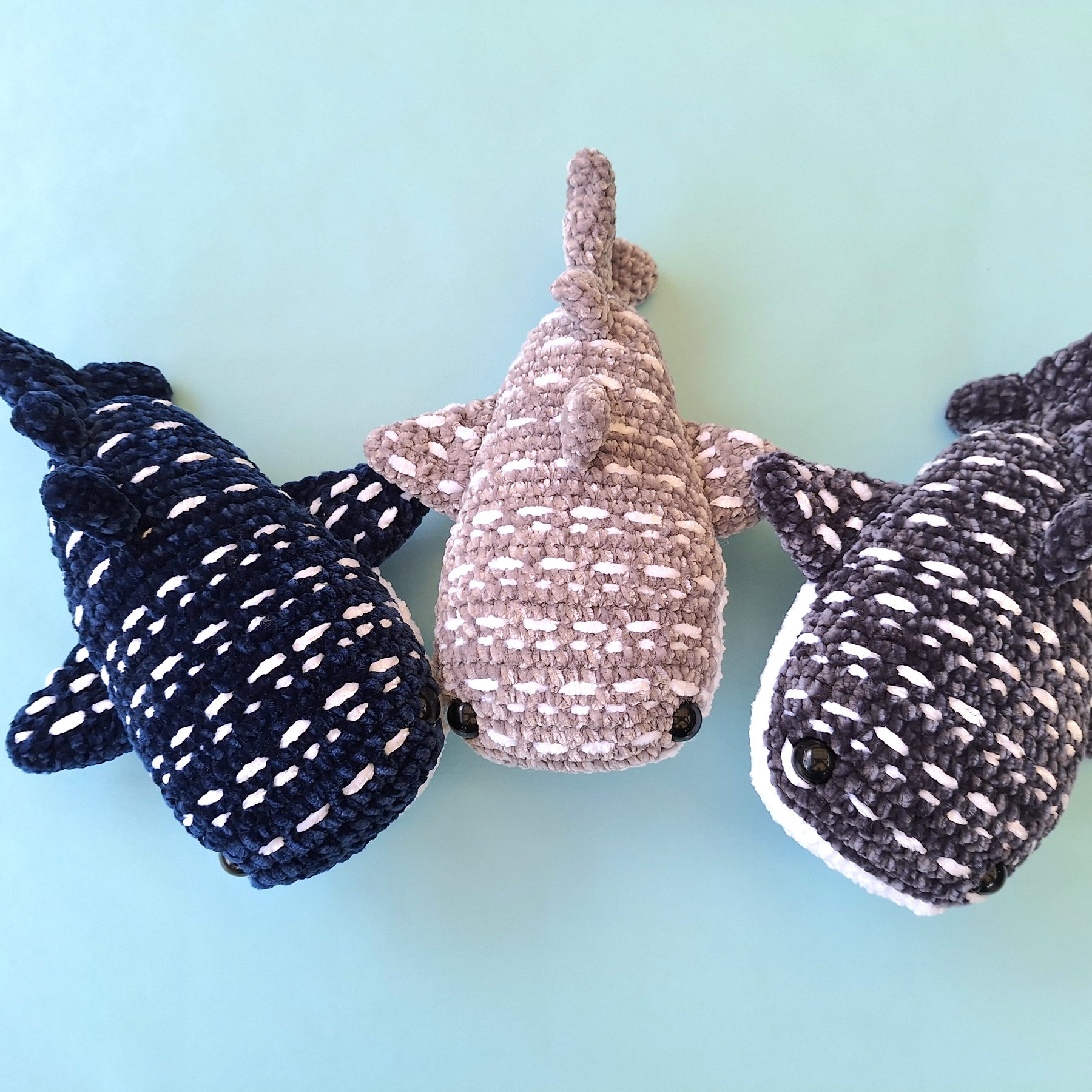 Crocheted Velvet Whale Shark