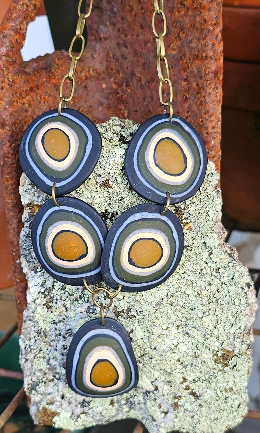 TO THE CORE - POLYMER CLAY NECKLACE