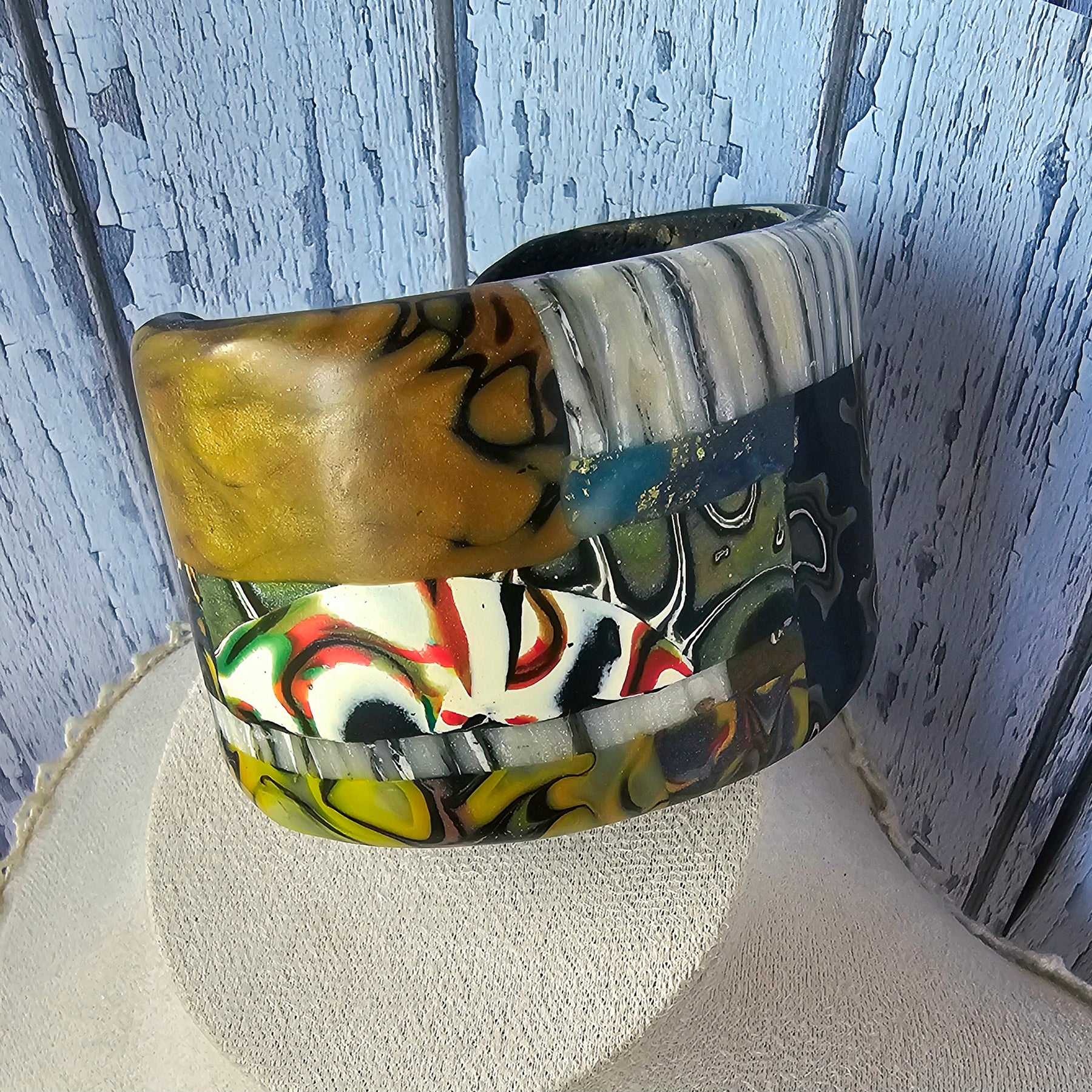 STORYLINES - MOSAIC POLYMER CLAY CUFF