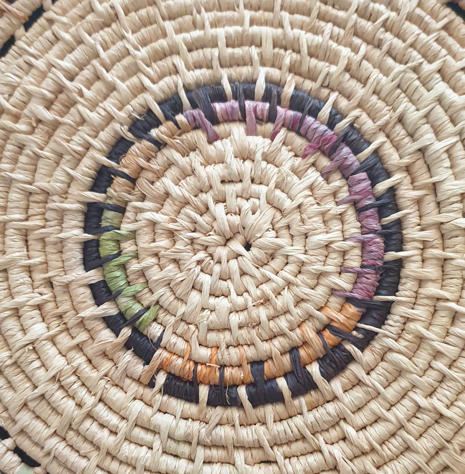 Handmade raffia wall art/hanging