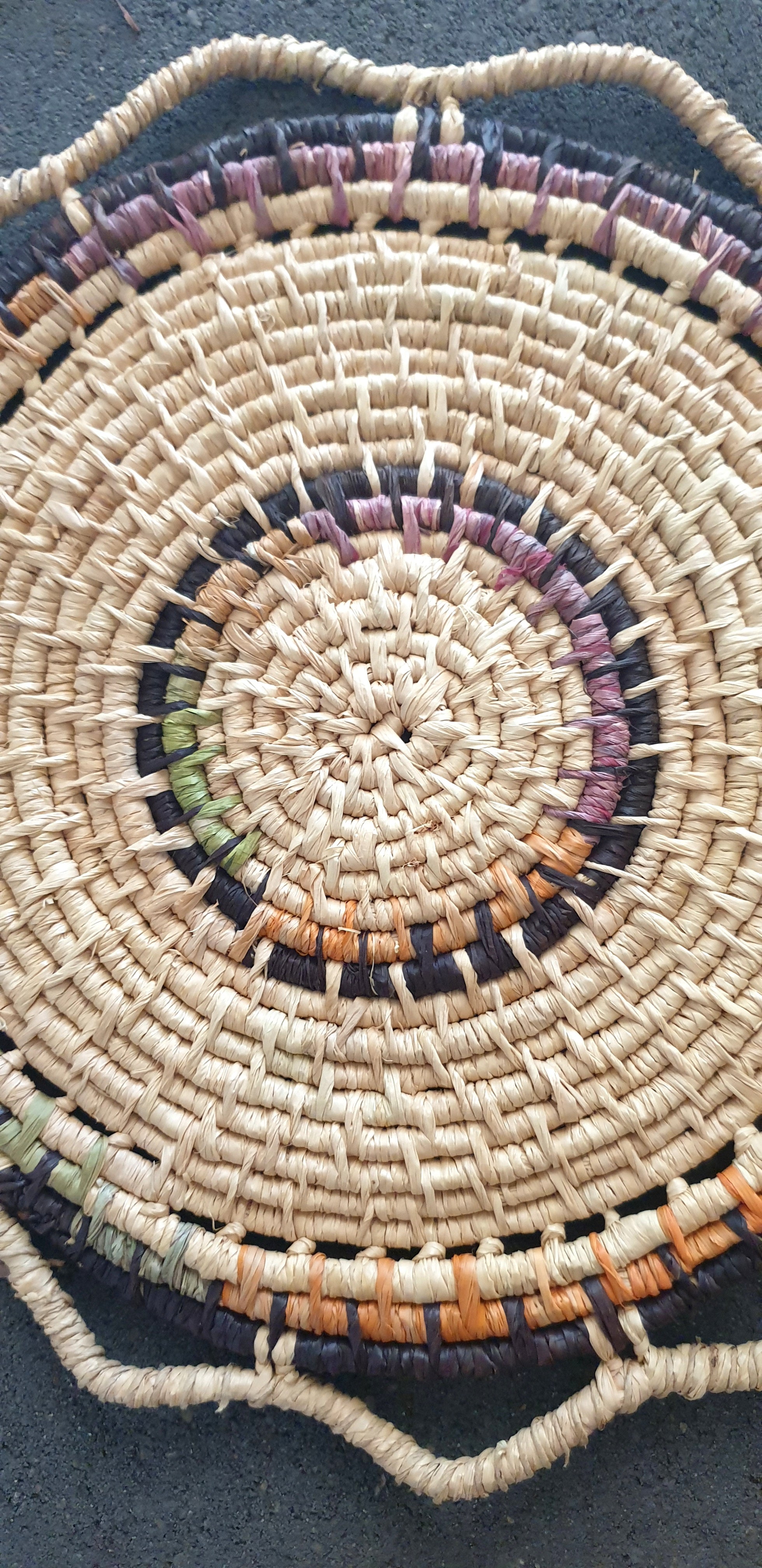 Handmade raffia wall art/hanging