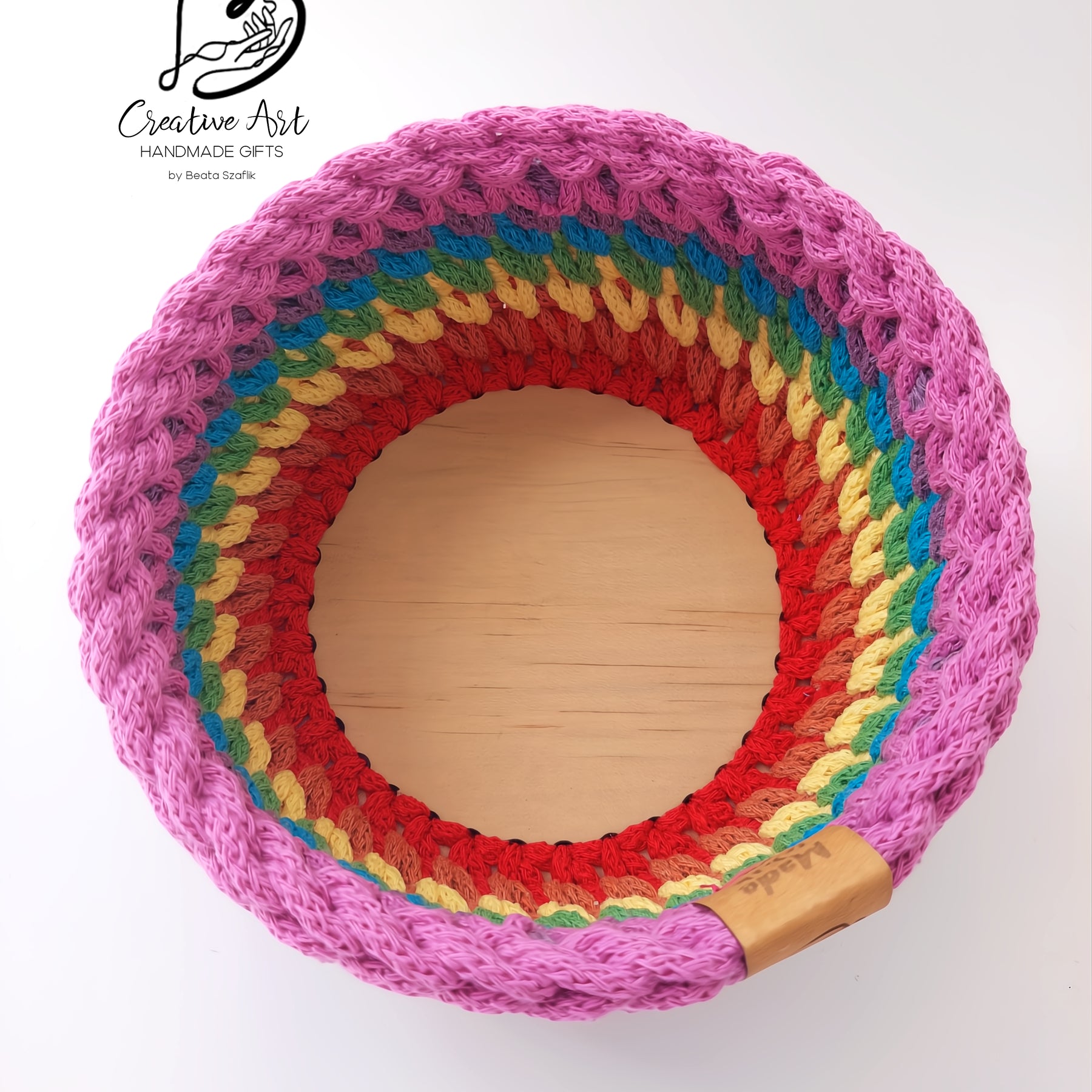 Rainbow Trinket Basket