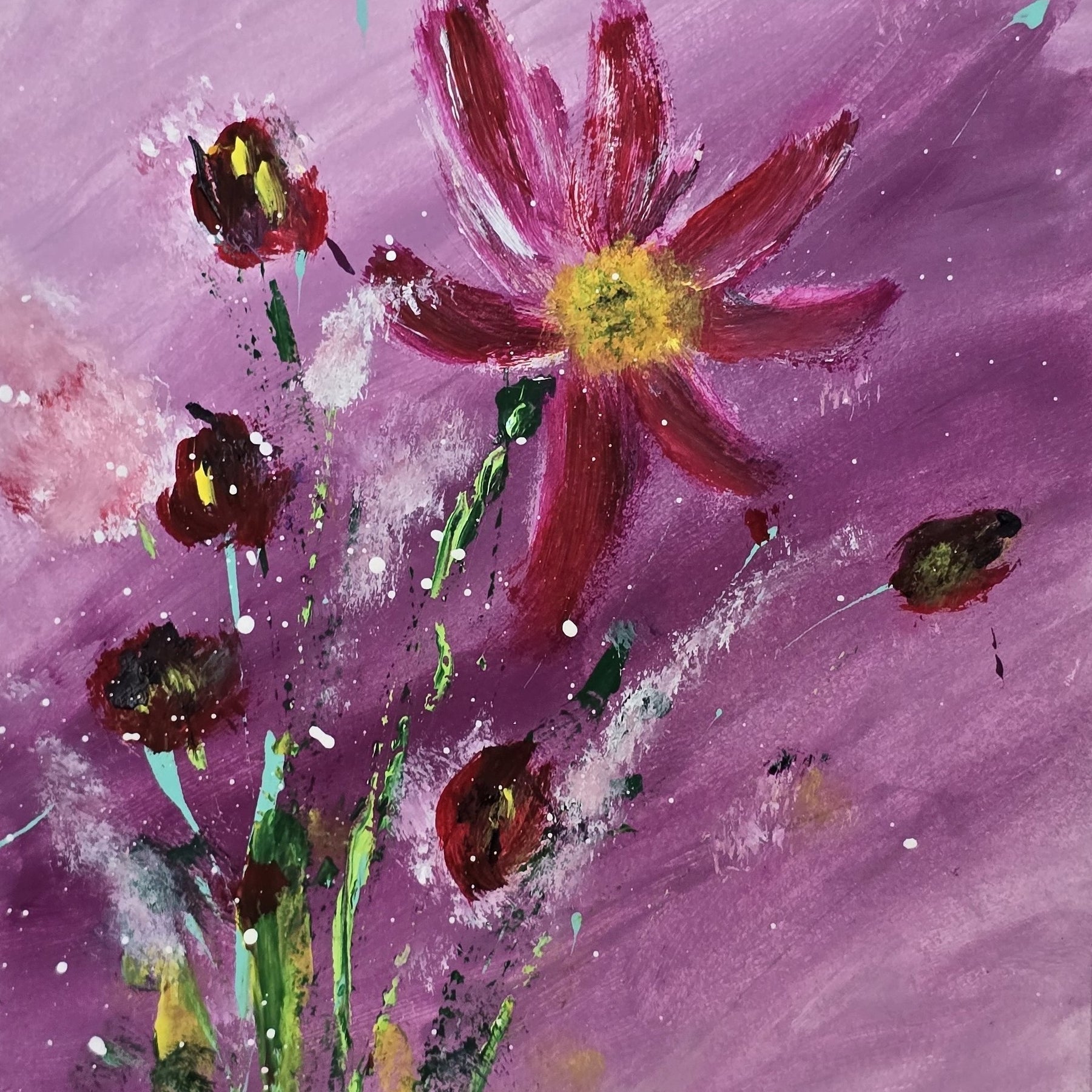 'Light In The Bloom' - Original Artwork on Watercolour Paper 13x18cm