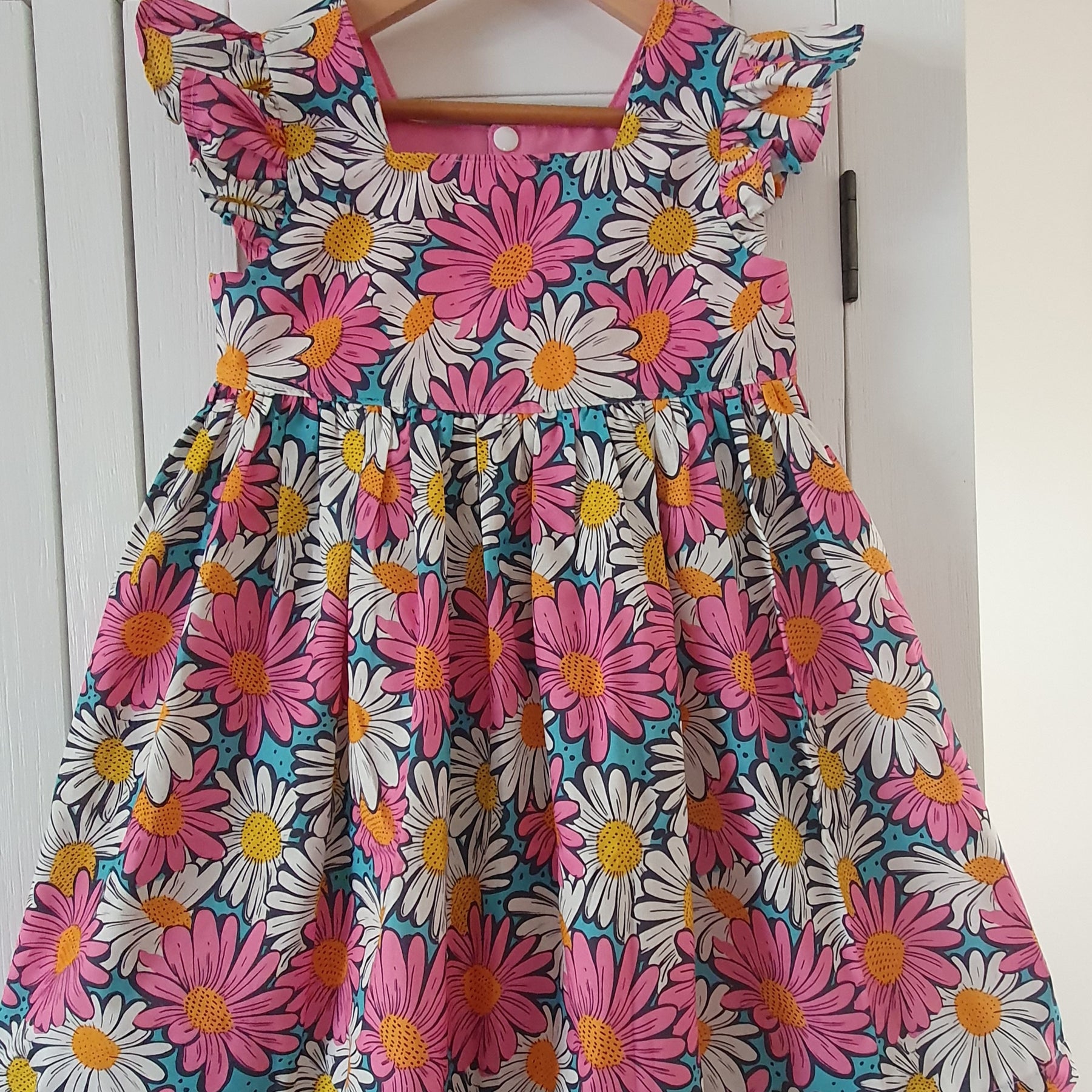 Blooming Daisy Dress – Handmade Girls’ Cotton Dress | Adorable Creatures Australia