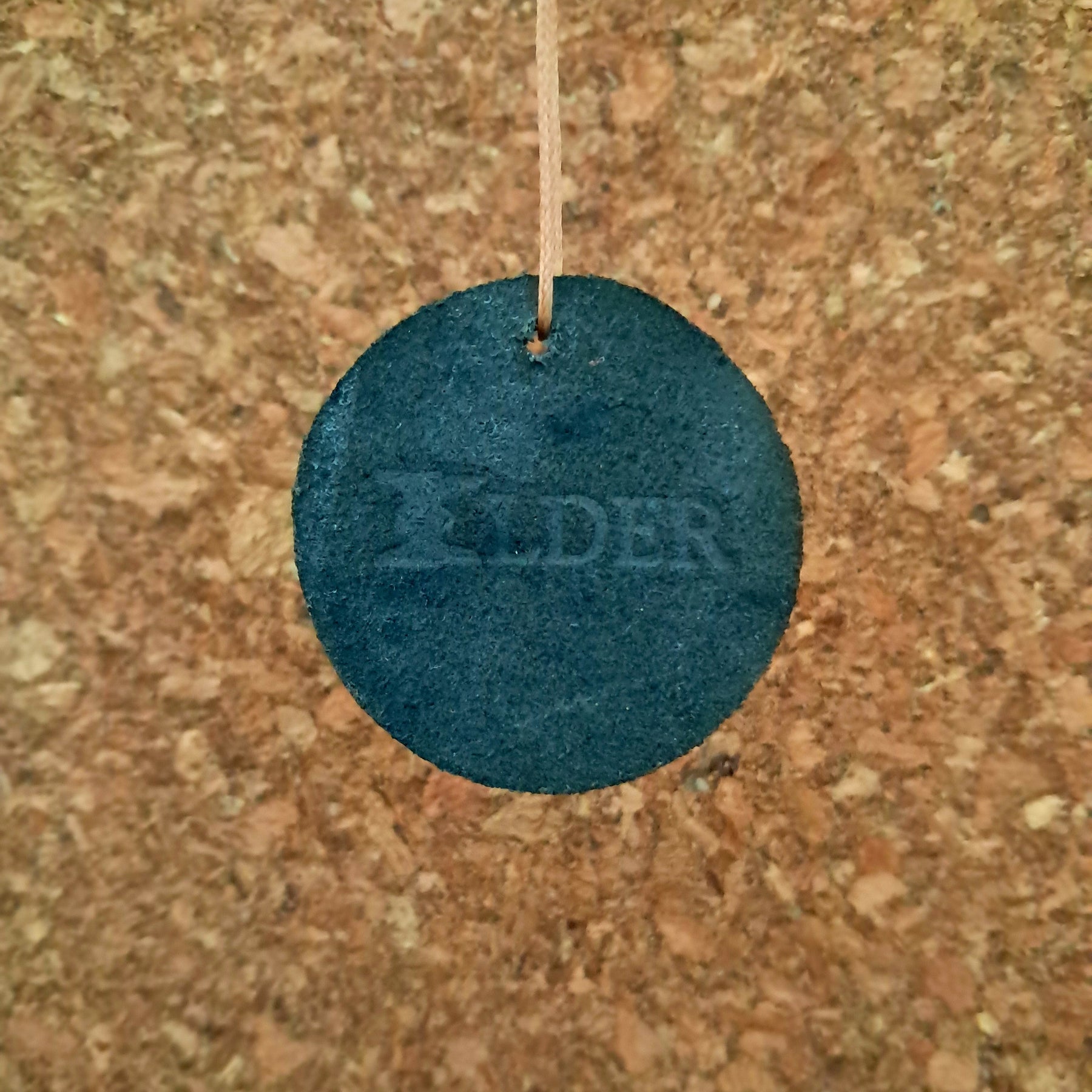 Brass Patina Name Tag with Leather Backing