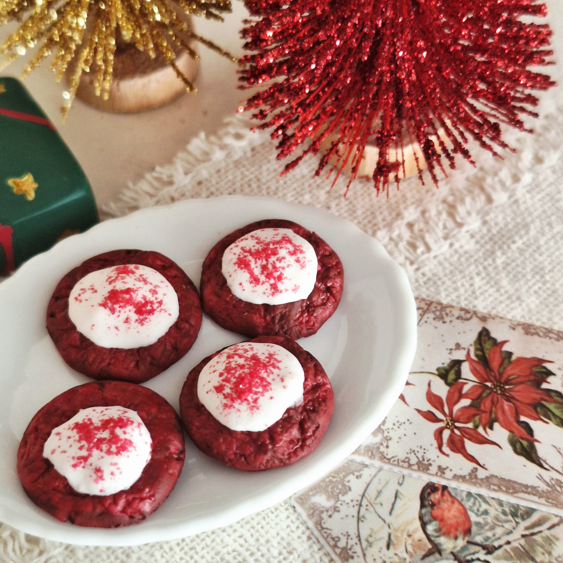 4 RED VELVET COOKIES - 2 options
