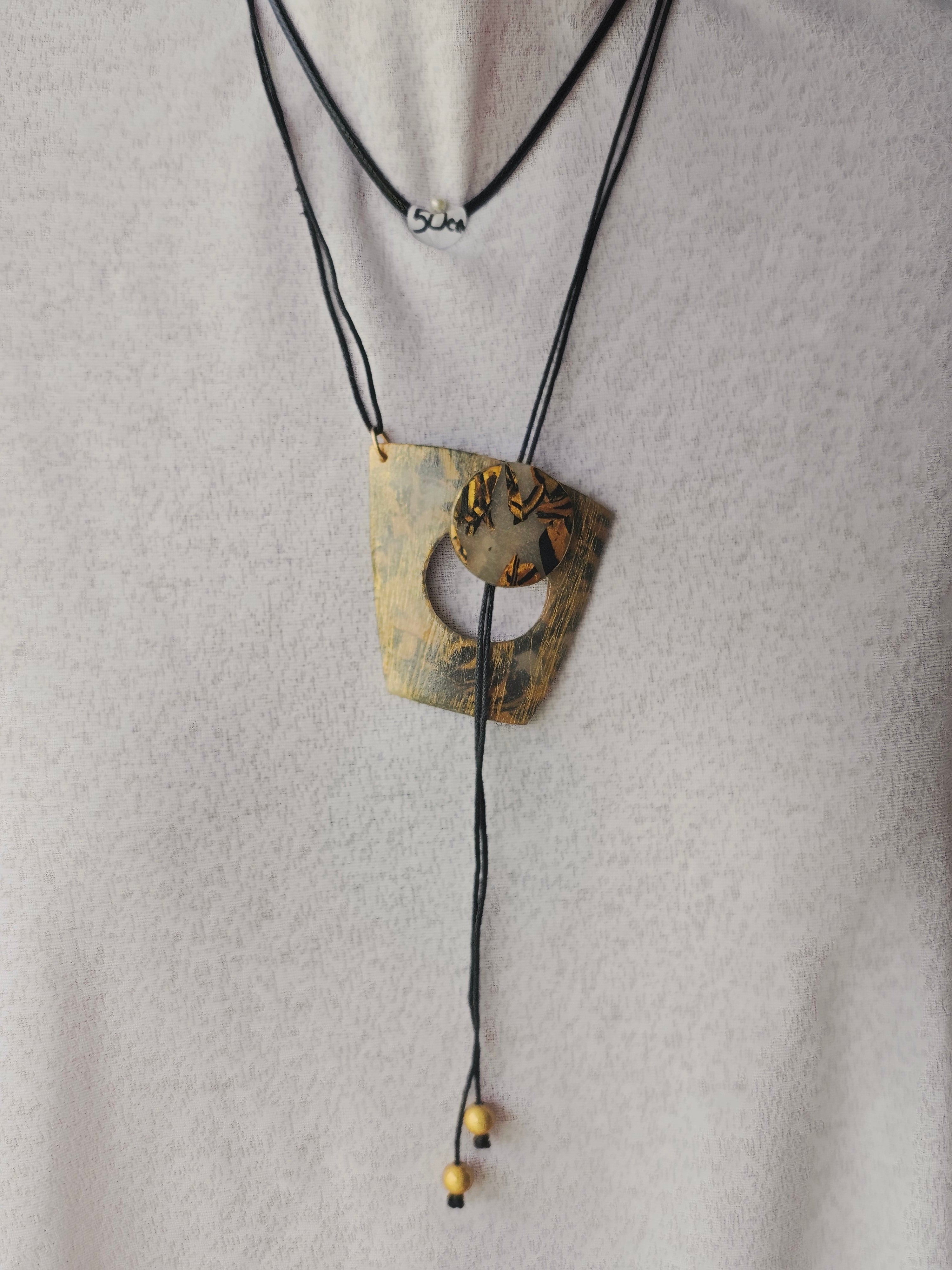 TRACES OF LIGHT PENDANT - ARTISAN POLYMER CLAY