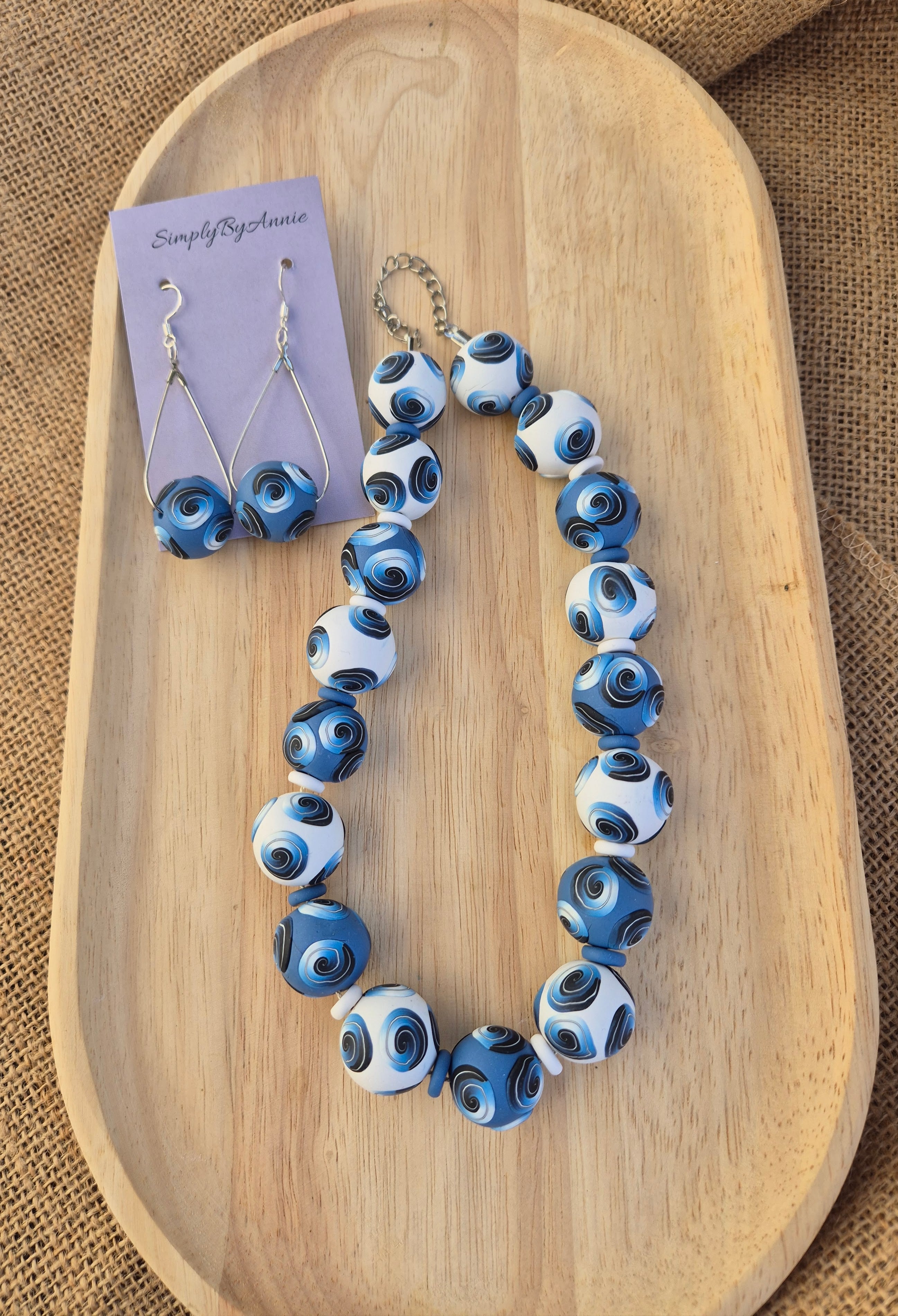 Summer Blues Earrings/Necklace
