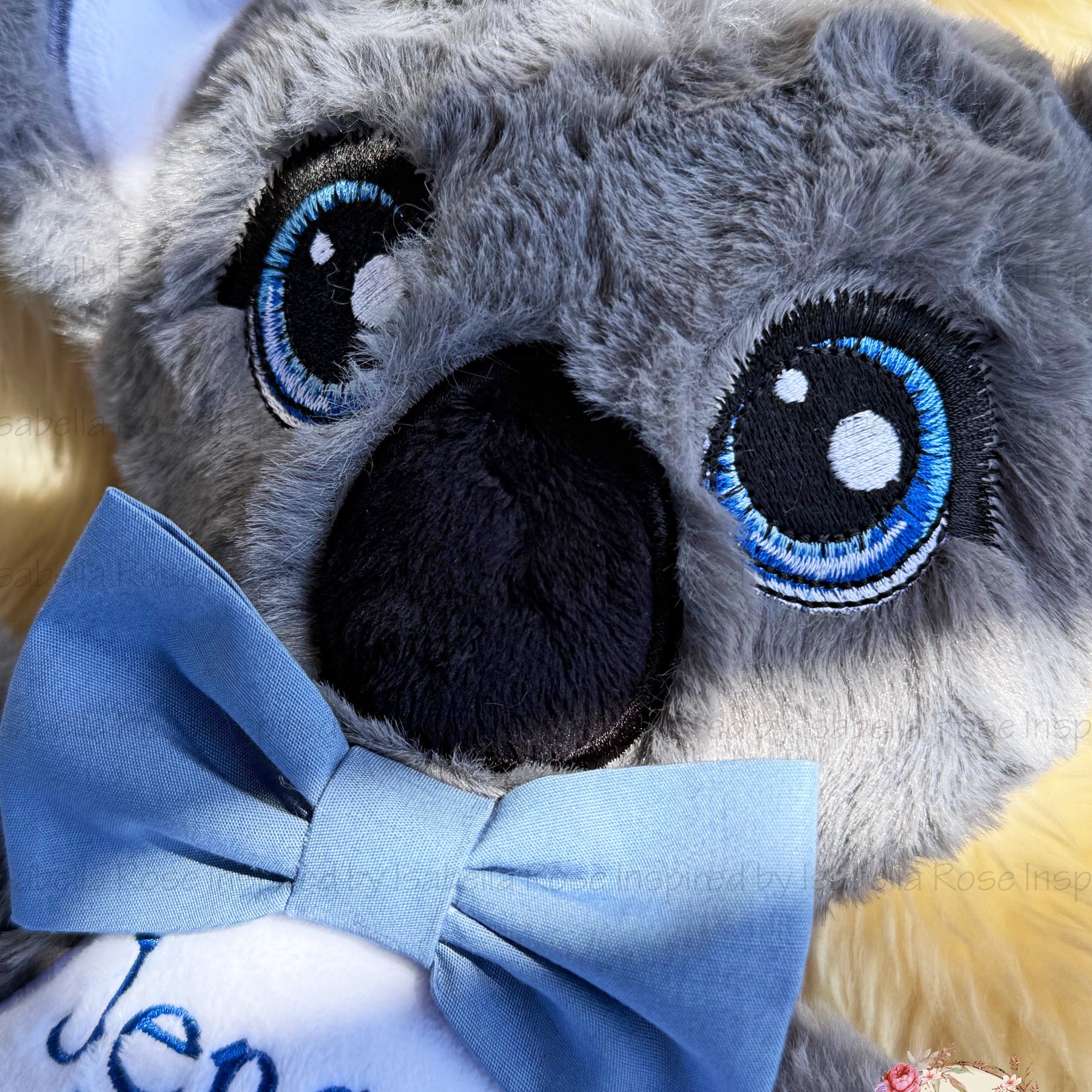 Personalised koala, Embroidered name, Made to order