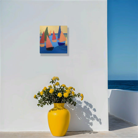 Sailing Boats Wall Art Seaside Surf