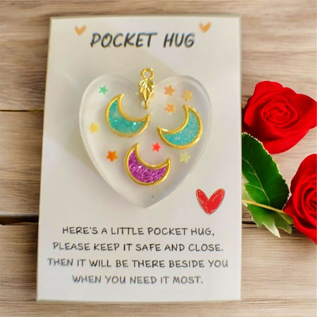 Love you to the moon and back pocket hug