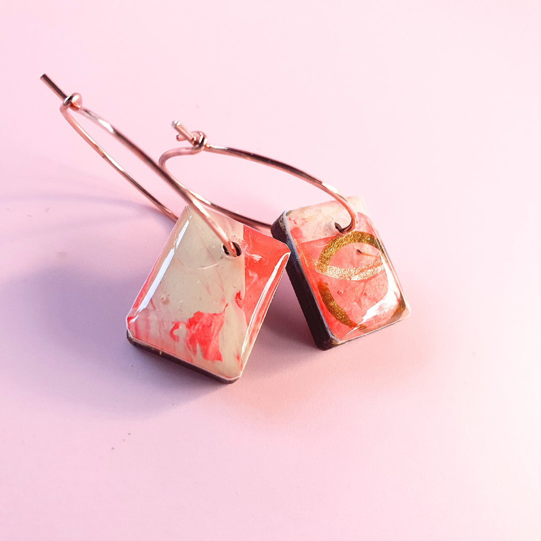 The Ember Collection | Art Earrings | Studs, Small Dangles, Brooch