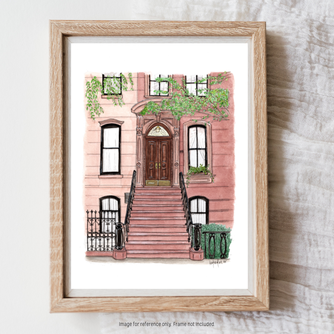 Watercolour Art Print - 'Carrie's Apartment'