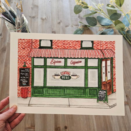 Watercolour Art Print - 'Central Perk'