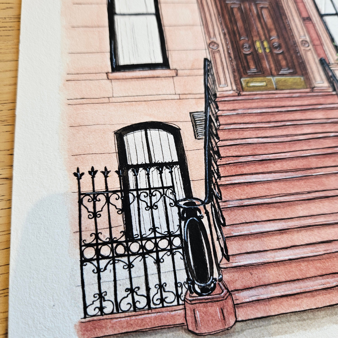 Watercolour Art Print - 'Carrie's Apartment'