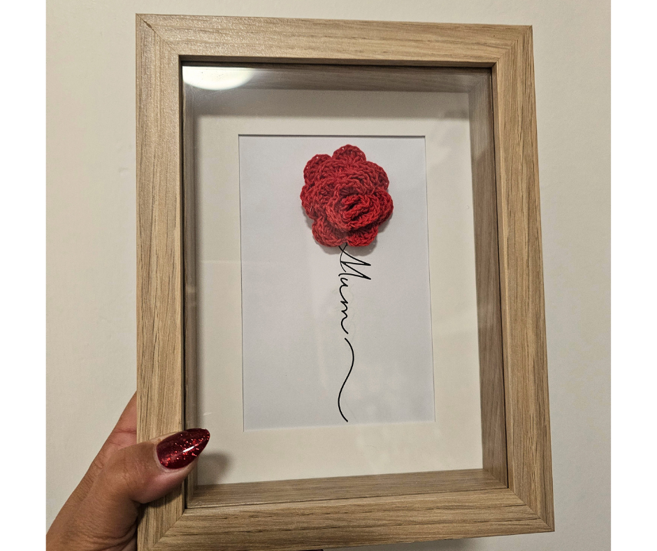 Crochet Framed Art - Mum-