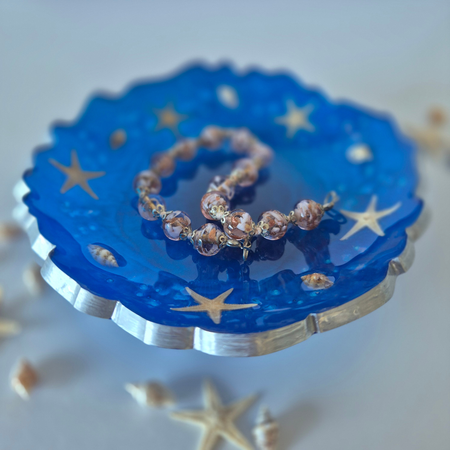 Starfish and Shell Coastal Trinket Dish