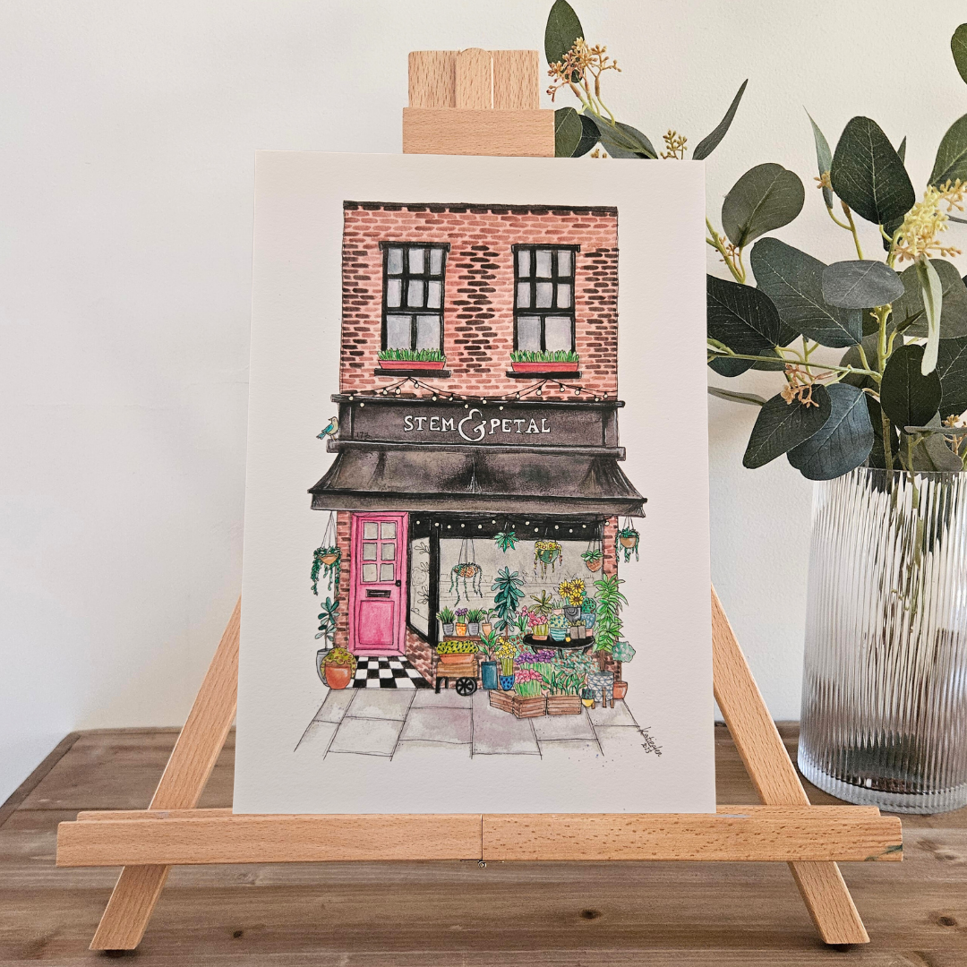 Watercolour Art Print - 'Stem & Petal' Storefront