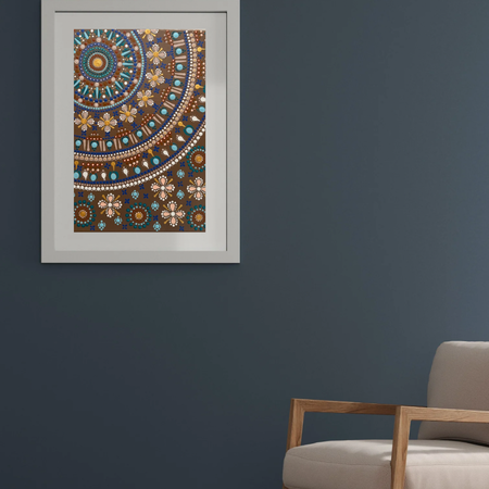 Earthbound Acrylic Hand-dotted Mandala