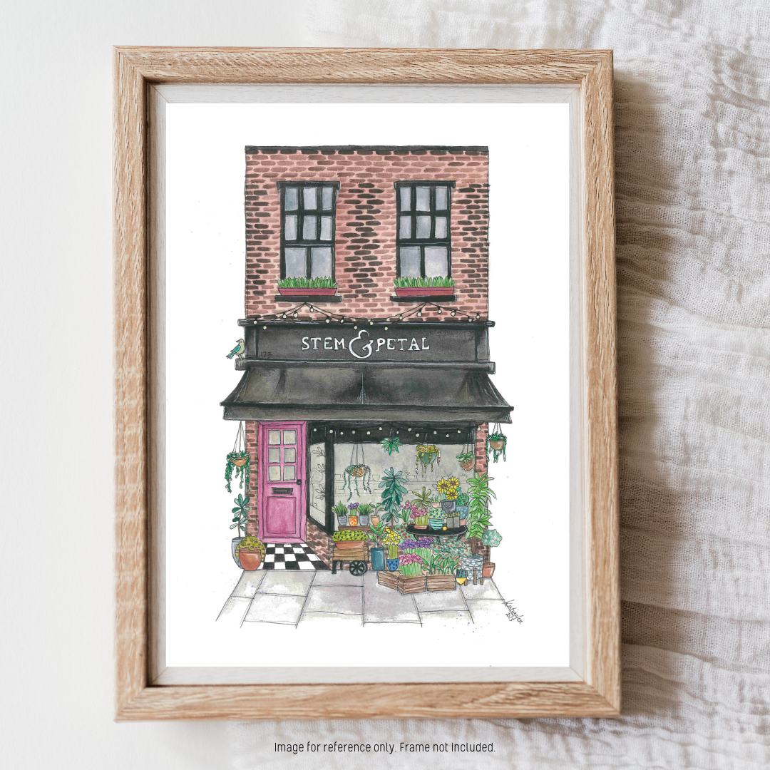 Watercolour Art Print - 'Stem & Petal' Storefront