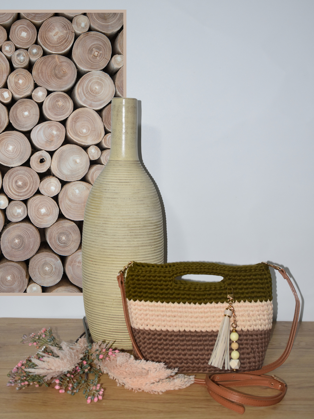 Crochet Handbag - Earthy Tones