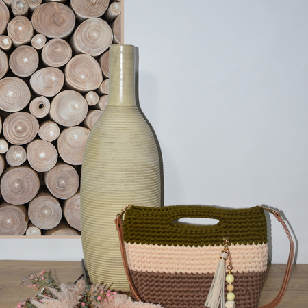 Crochet Handbag - Earthy Tones